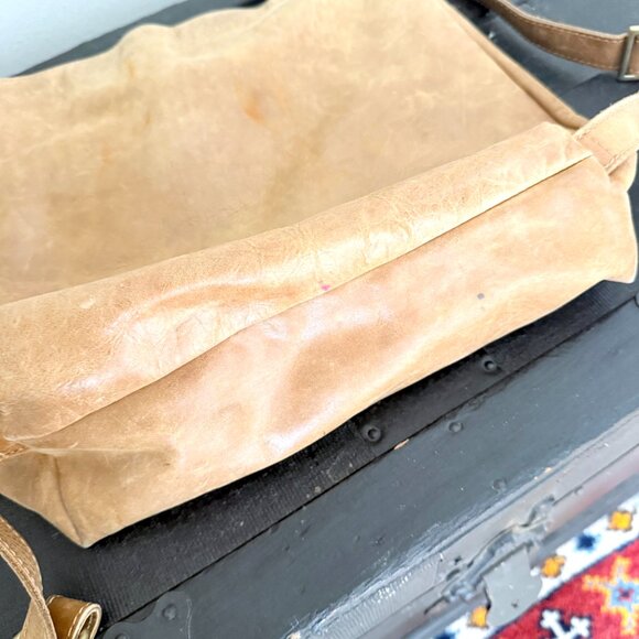 Convertible Leather Backpack Purse Crossbody Shoulder Bag Distressed Brown hobo - Picture 6 of 9